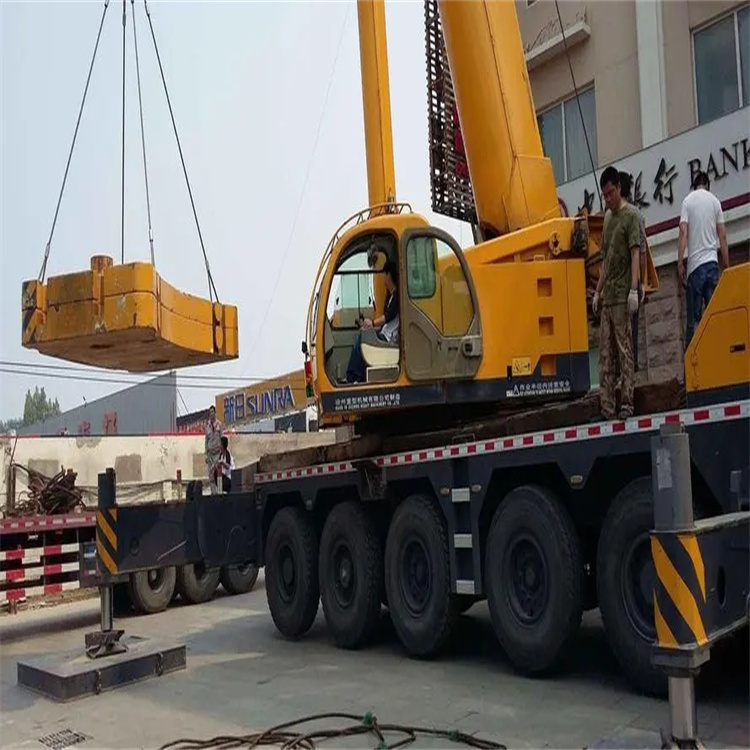 武城当地吊车出租|机器吊装|75吨|工厂搬迁服务